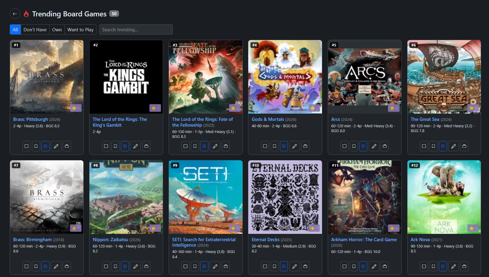 Board Game Discovery